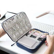 Load image into Gallery viewer, Cable Organizer, Digital Storage Bag, keep your workplace and Luggage clean and tidy..
